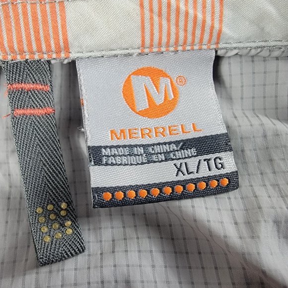 Merrell Adults XL Beige Full Zip Windbreaker Jacket Long Sleeve Lightweight - Picture 4 of 9